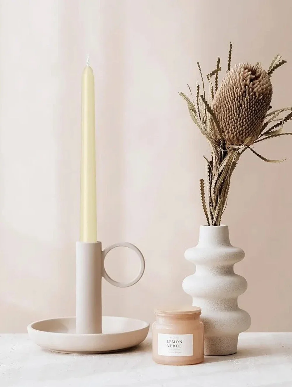 4 Pack Ivory Taper Candles Taper Candles 10 Inch Dripless Smokeless & Unscented